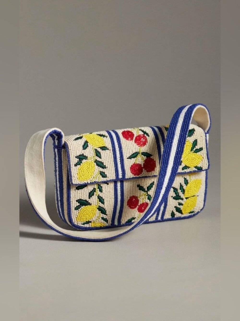 Anthropologie Fiona Beaded Bag in Positano